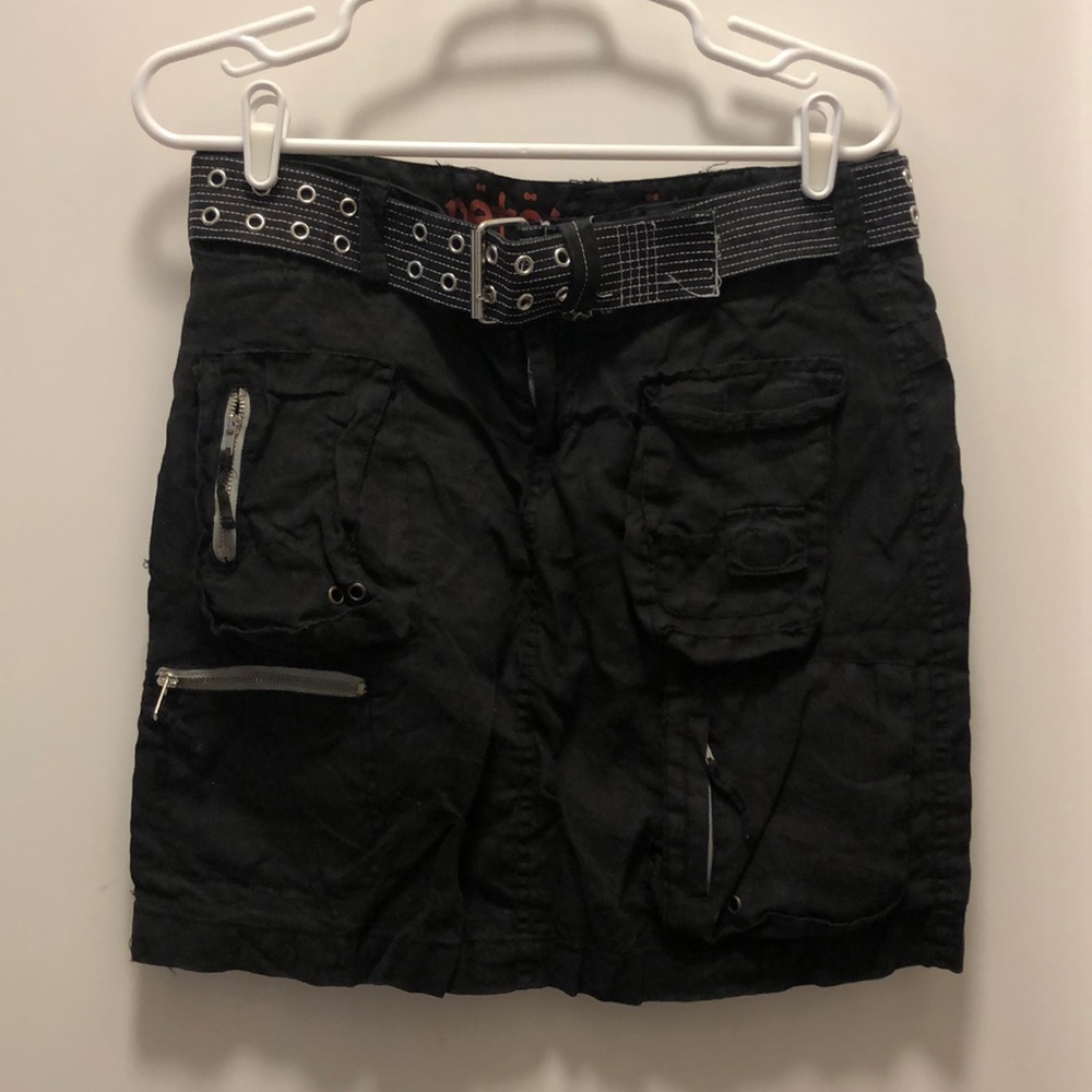 Pete&Greta cargo skirt black (4)